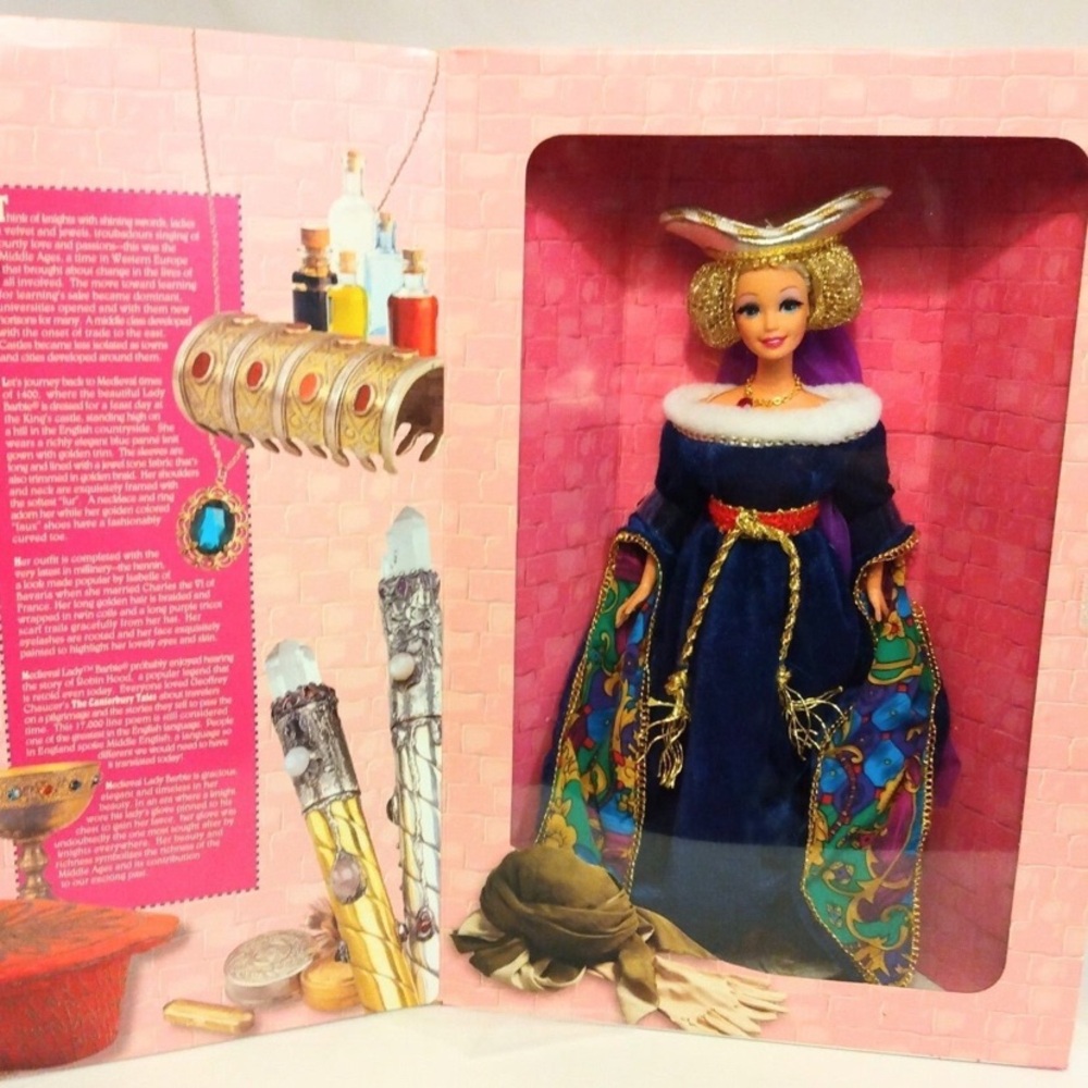 🌹🍃New In Box ~ The Great Era’s 1994 “Medieval Lady” Collectors Barbie Doll🍃🌹